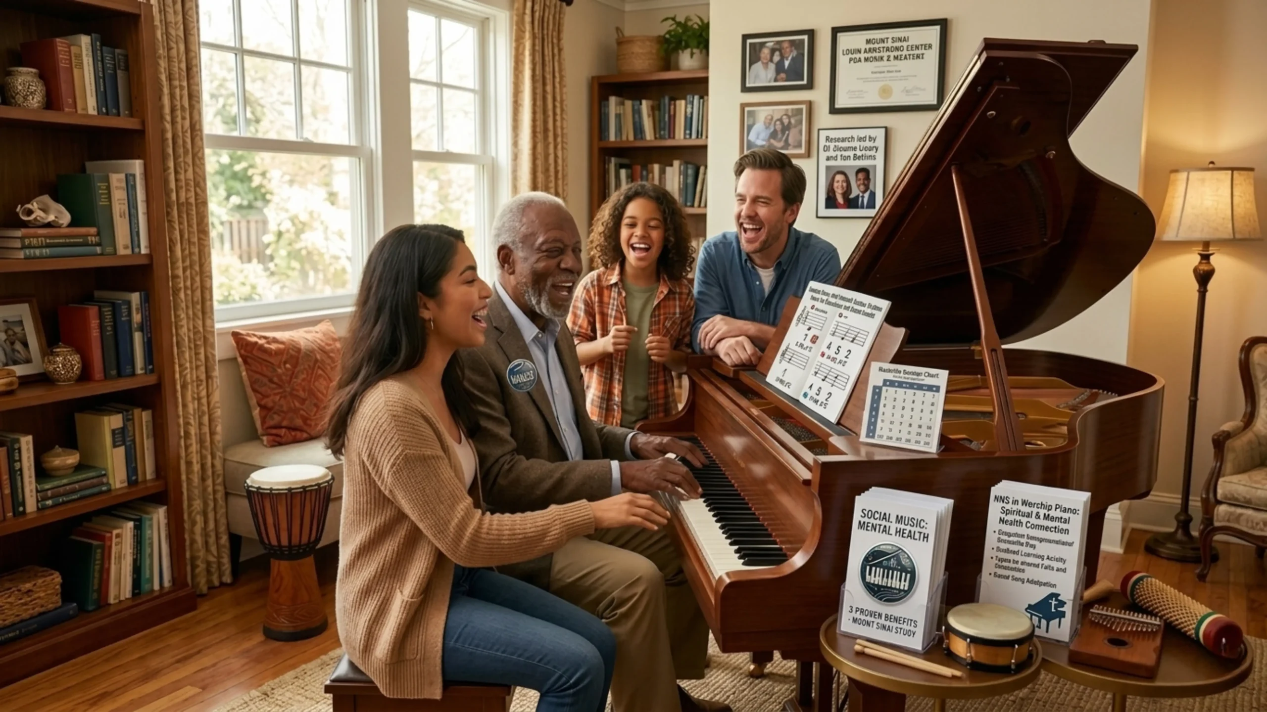 social music mental health group piano session