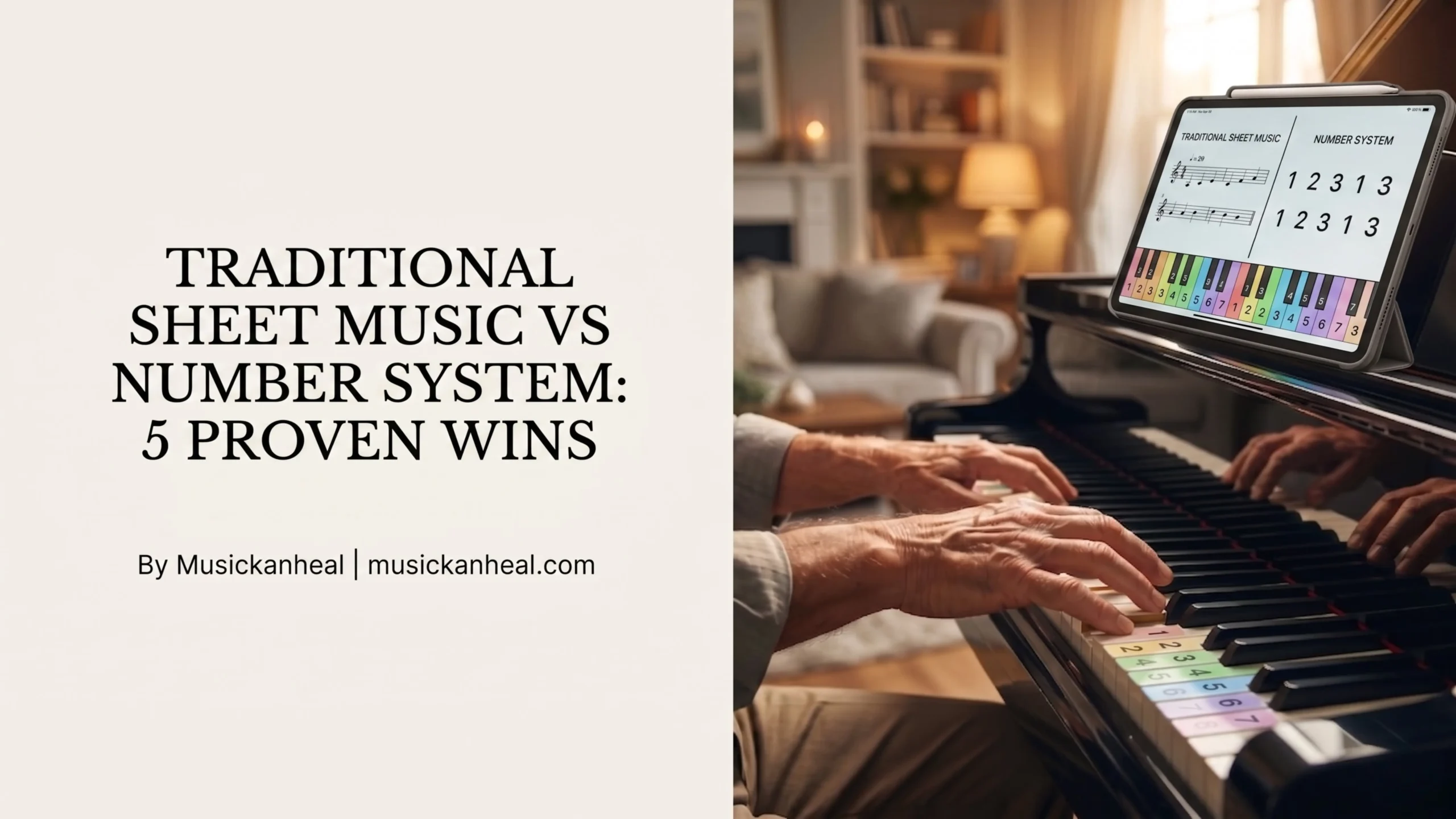 Traditional Sheet Music vs Number System