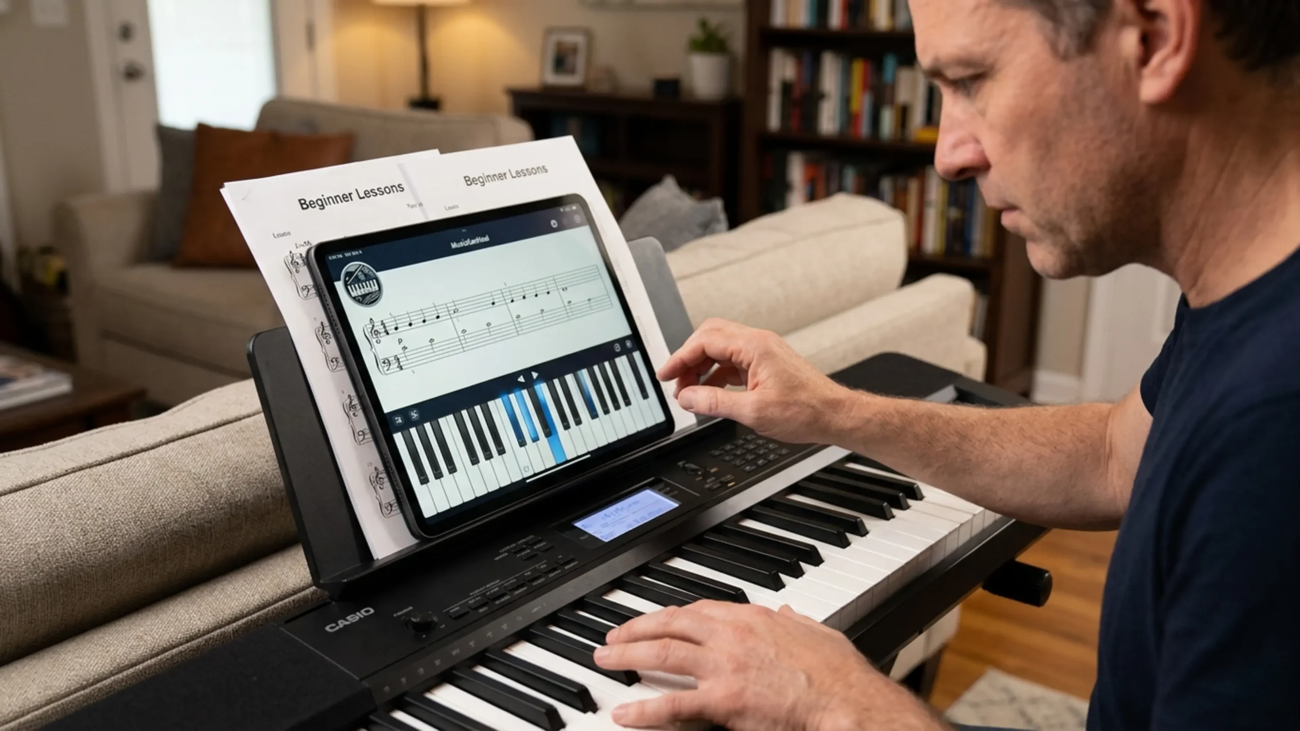 adult beginner tracking how long does it take to learn piano with an app
