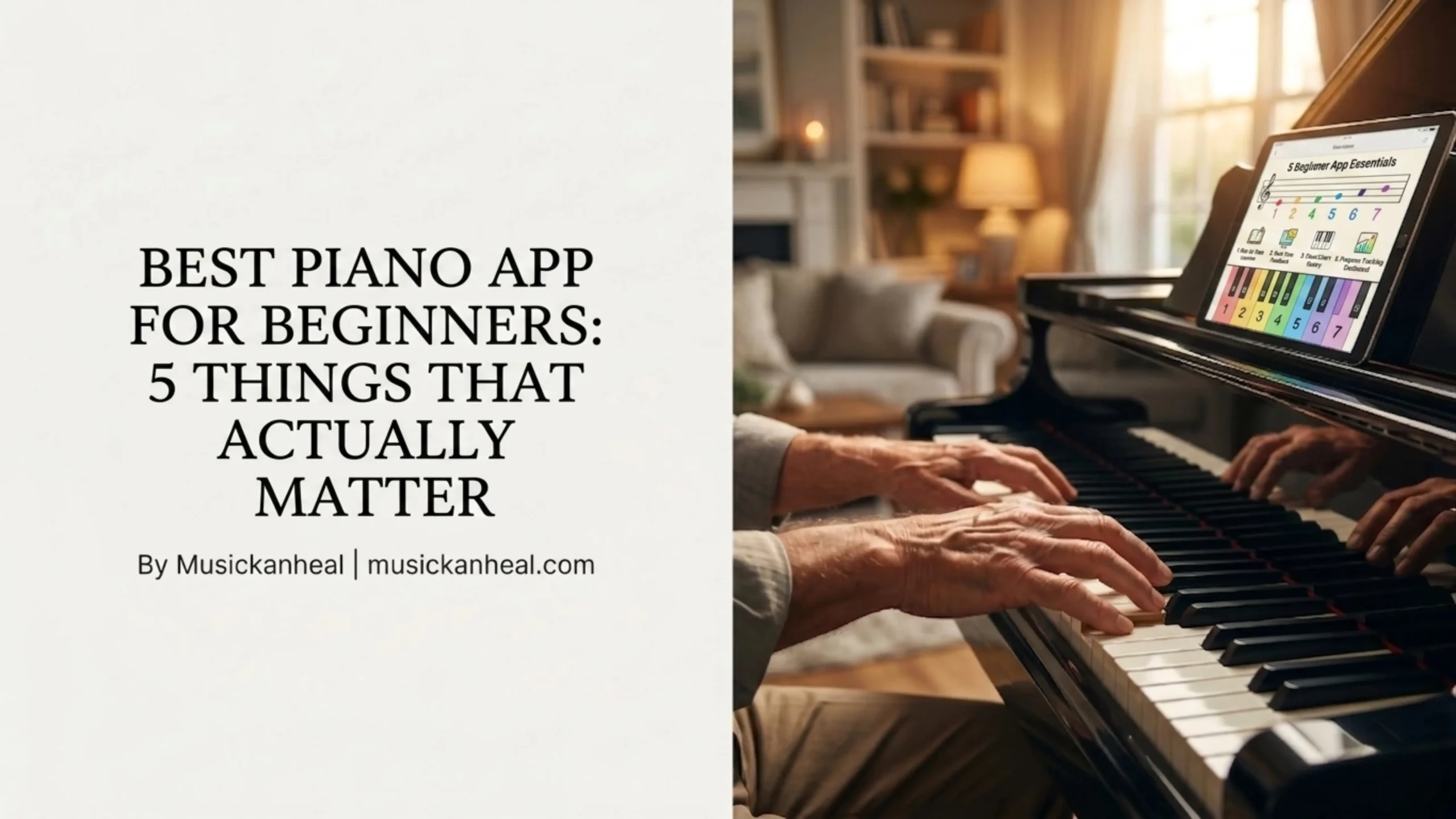 Best Piano App for Beginners 5 Things That Actually Matter